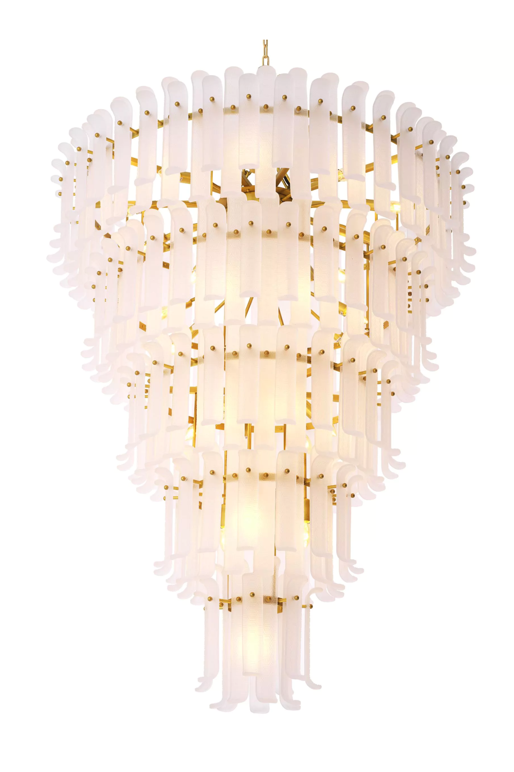 5-Layered Frosted Vintage Chandelier | Philipp Plein Rodeo Drive | OROA.com