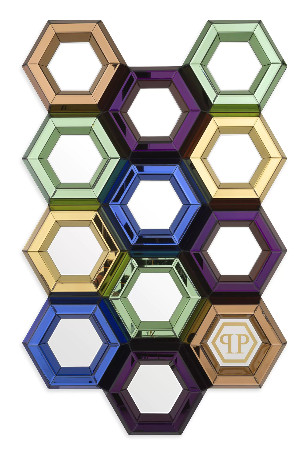 Multicolored Hexagon Mirror | Eichholtz Toy | Oroa.com