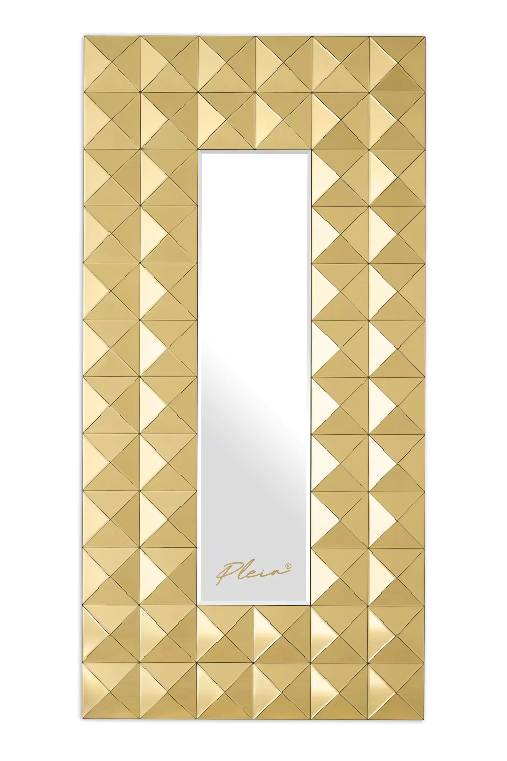 Rectangle Gold Studded Mirror | Philipp Plein Chateau | Oroa.com