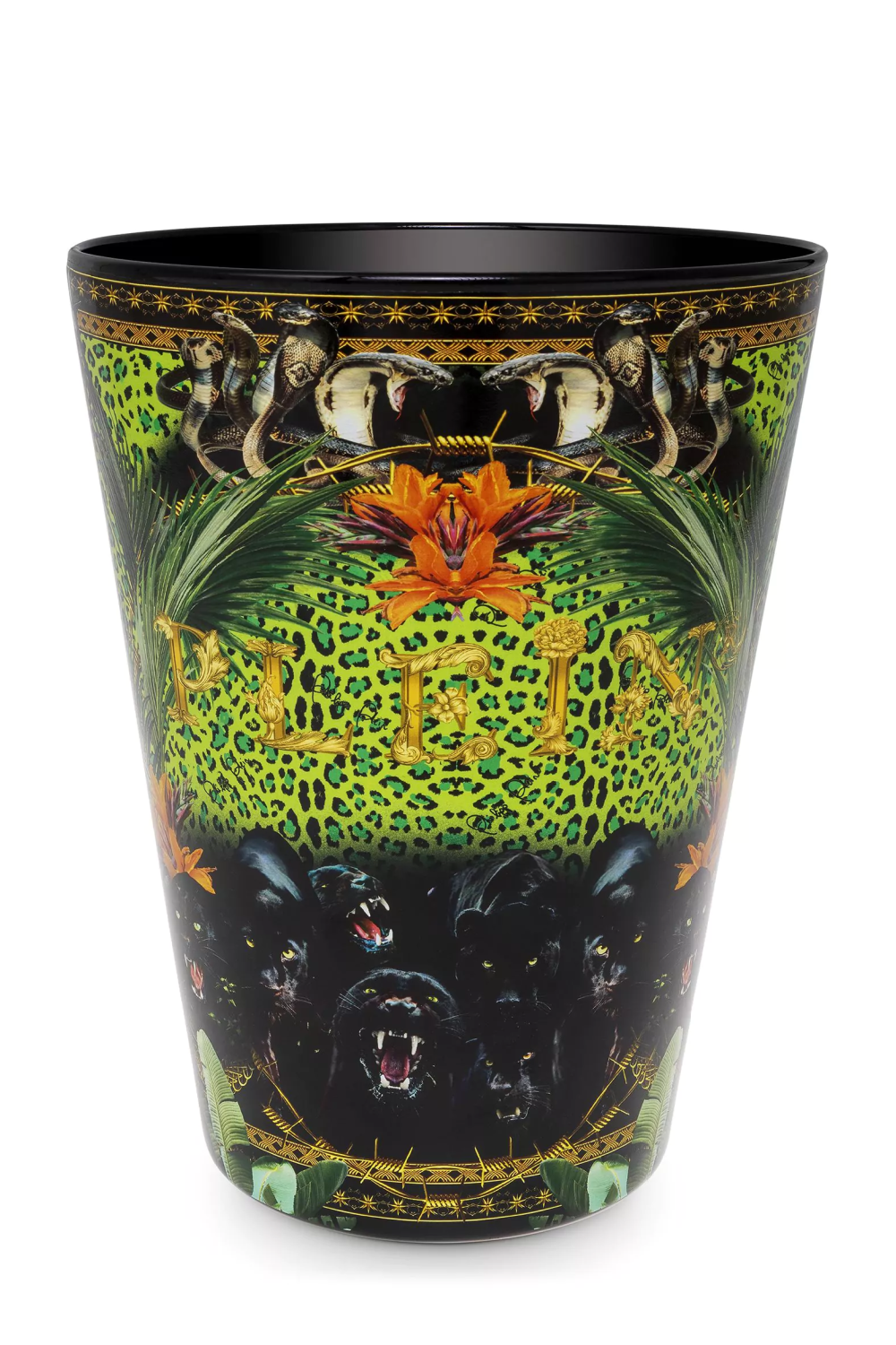 Printed Glass Scented Candle - XL | Philipp Plein Jungle | Oroa.com