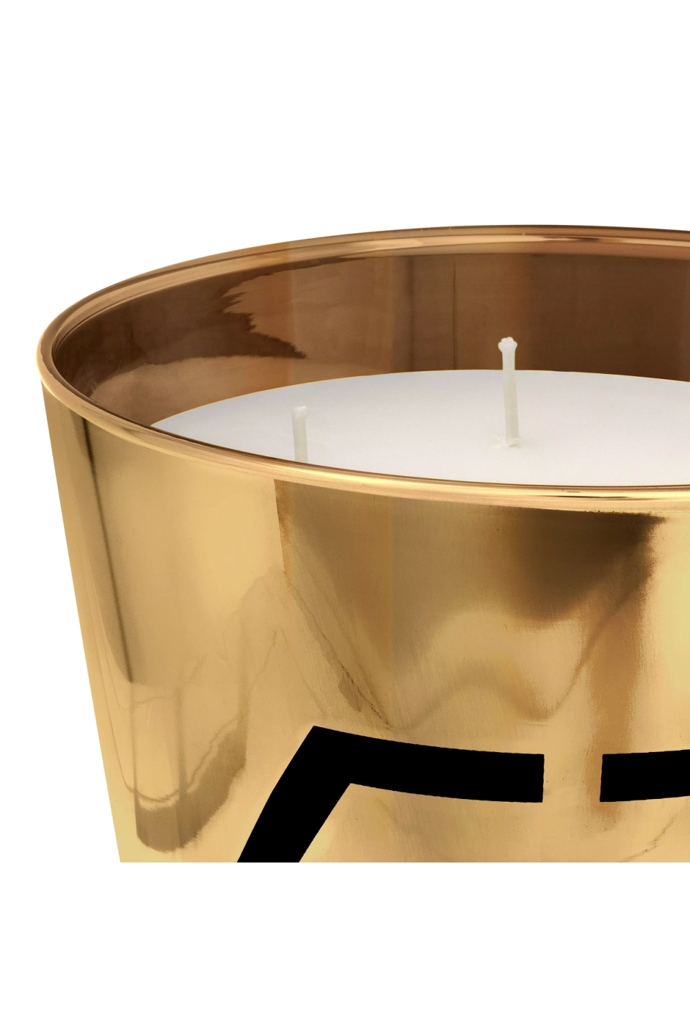 Golden Glass Scented Candle - L | Philipp Plein Empire | OROA.com