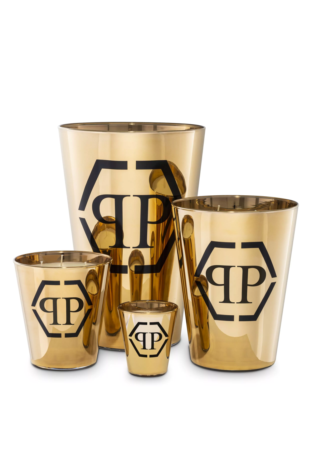 Golden Glass Scented Candle - L | Philipp Plein Empire | OROA.com