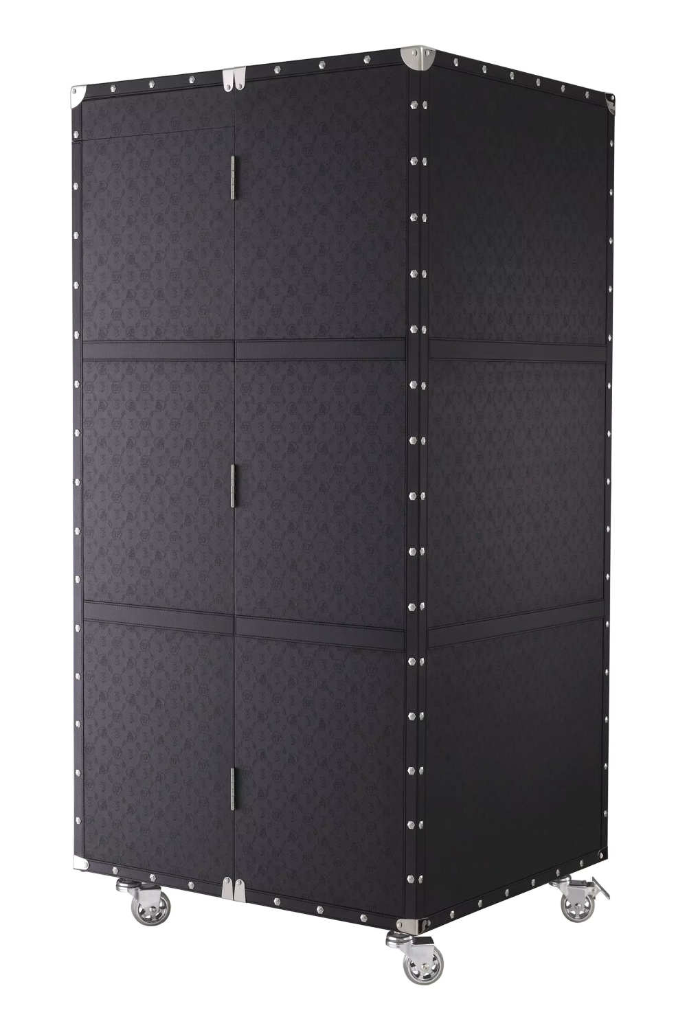 Monogrammed Black Leather Cabinet | Philipp Plein Sneaker Beast | Oroa.com