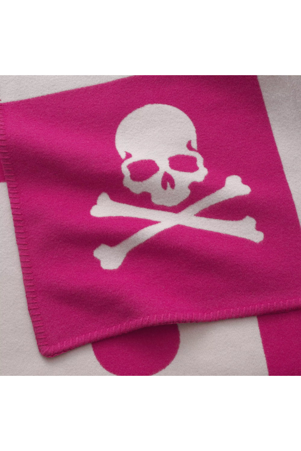 Pink Printed Cashmere Plaid | Philipp Plein Skull | Oroa.com