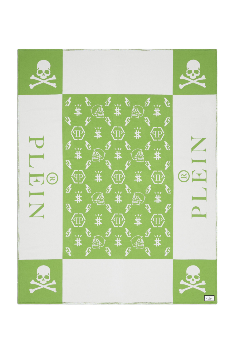 Green Printed Cashmere Plaid | Philipp Plein Skull | Oroa.com