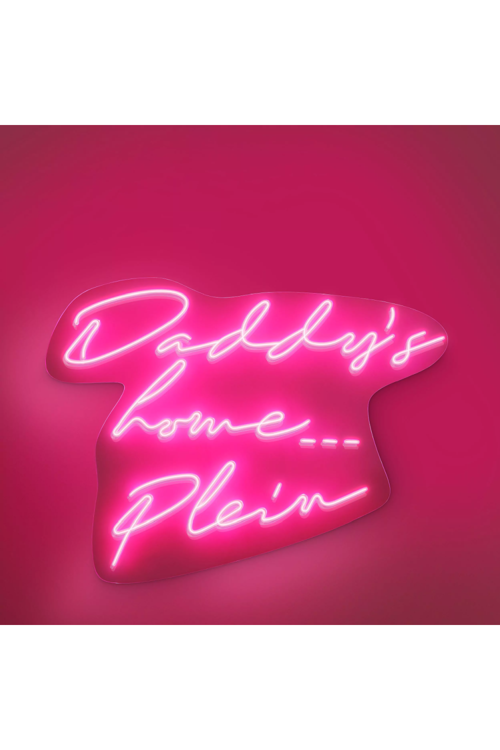 Pink Neon Wall Art | Philipp Plein Neon Daddy's Home | Oroa.com