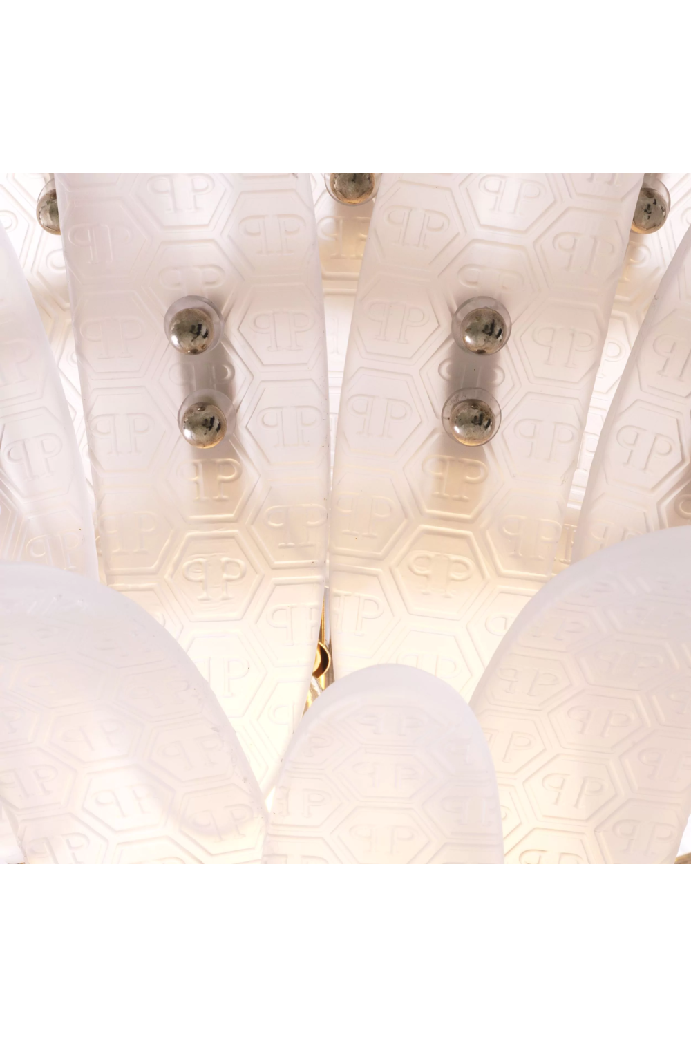 Tiered Frosted Glass Sheets Chandelier | Philipp Plein Bel Air | Oroa.com