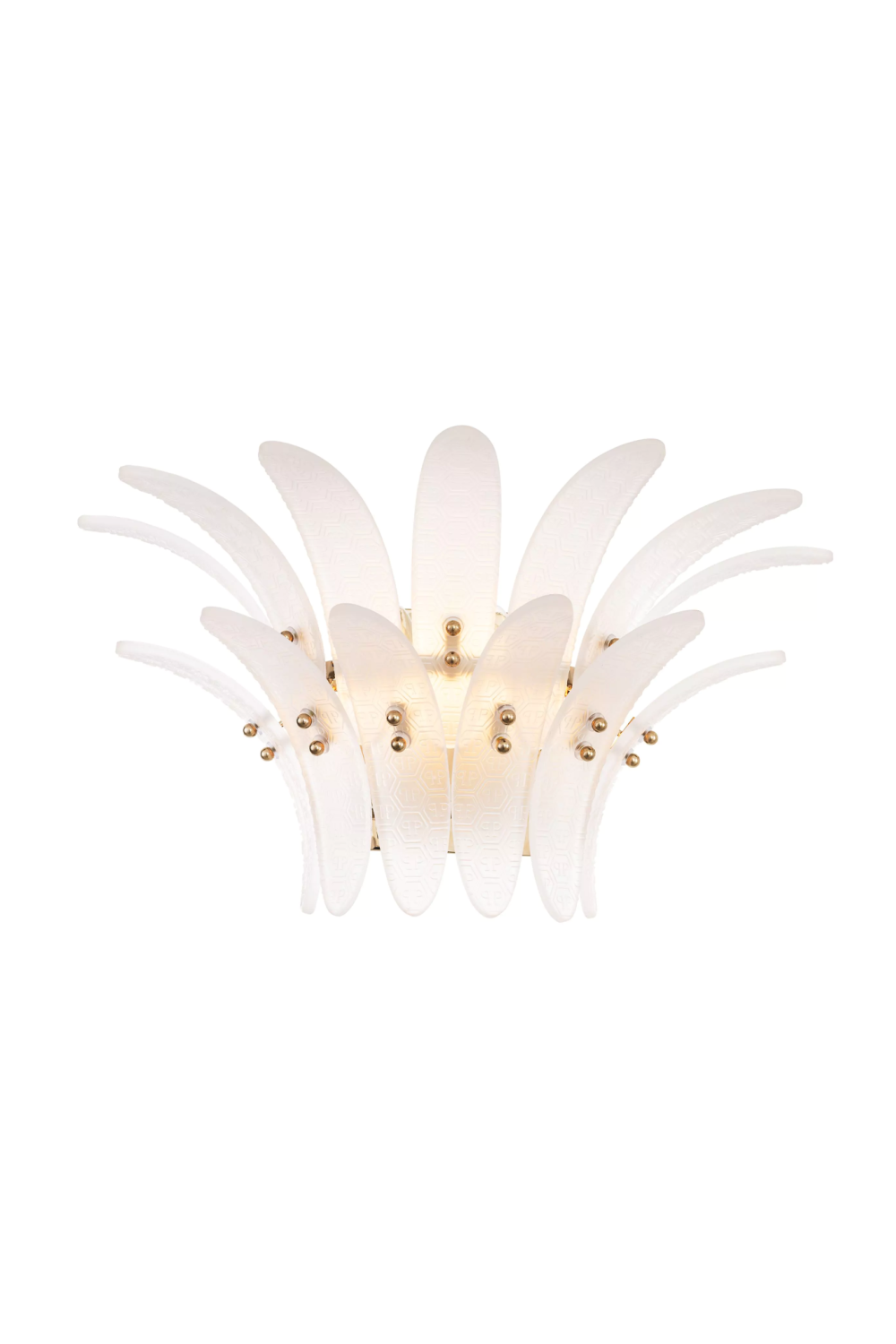 Frosted Tiered Glass Wall Lamp | Philipp Plein Bel Air | Oroa.com