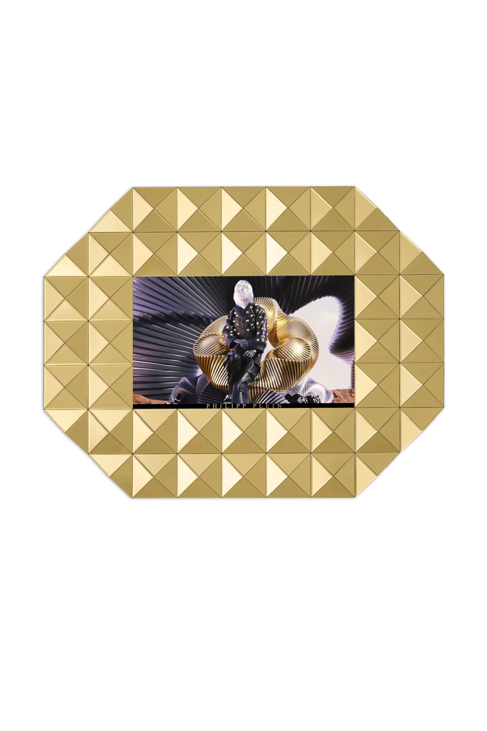 Ultramodern Gold Studded Mirror L | Philipp Plein NFT | Oroa.com