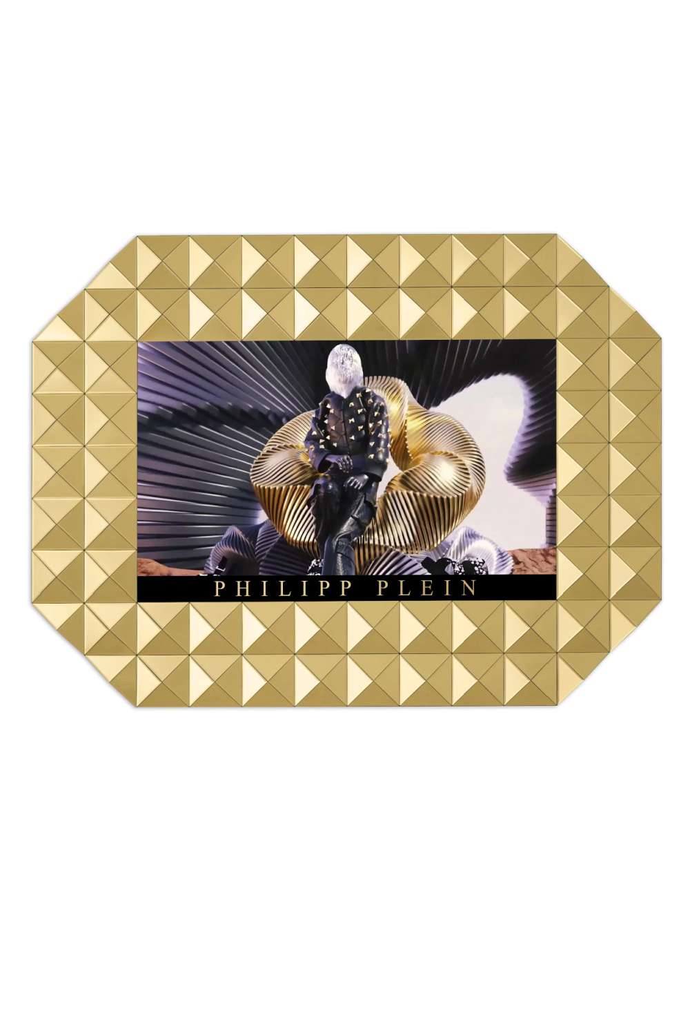 Ultramodern Gold Studded Mirror XL | Philipp Plein NFT | Oroa.com