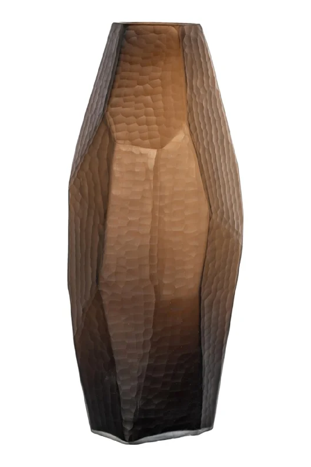 Amber Glass Faceted Vase | OROA Sadie | Oroa.com