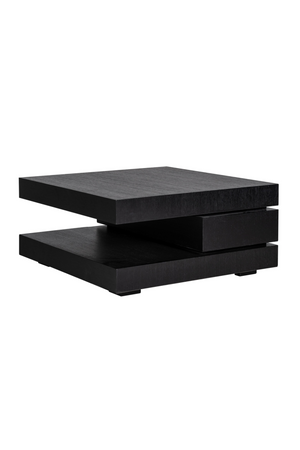 C-Shape Black Oak Coffee Table | Richmond Interiors Oakura | OROA.com