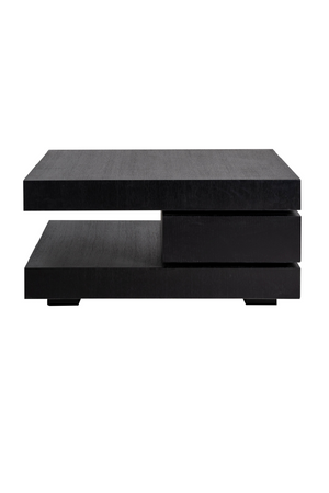 C-Shape Black Oak Coffee Table | Richmond Interiors Oakura | OROA.com