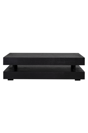 H-Shape Black Oak Coffee Table | Richmond Interiors Oakura | OROA.com