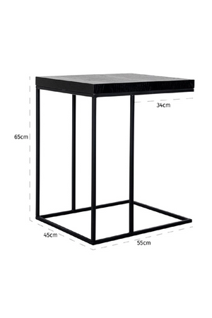 Black Oak Side Table | Richmond Interiors Oakura | Oroa.com