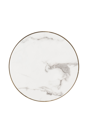 Round Marble Pedestal Side Table | Richmond Interiors Odin | OROA.com