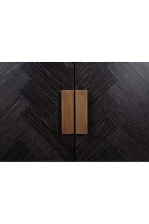 Brass Framed Oak TV Unit | Richmond Interiors Blackbone | Oroa.com