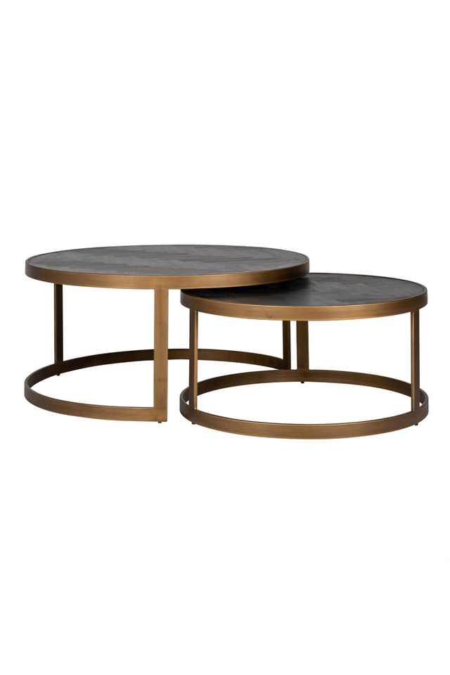 Black Oak Nested Coffee Tables (2) | Richmond Interiors Blackbone | Oroa.com