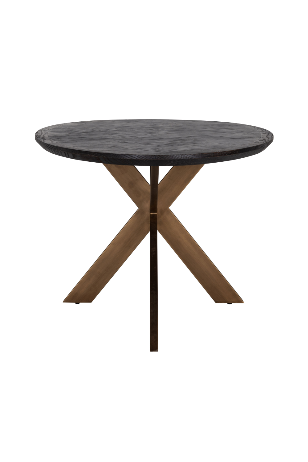 Oval Black Oak Dining Table | Richmond Interiors Blackbone | Oroa.com