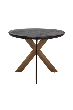 Oval Black Oak Dining Table | Richmond Interiors Blackbone | Oroa.com