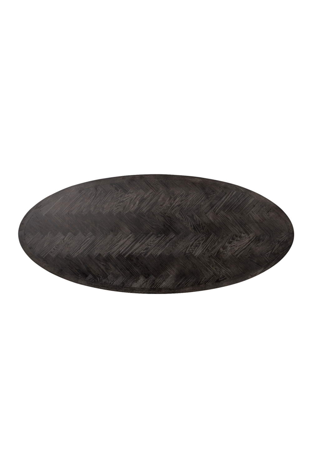 Oval Black Oak Dining Table | Richmond Interiors Blackbone | Oroa.com