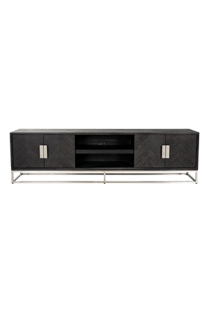 Black Oak 4 Door TV Sideboard | Richmond Interiors Blackbone | OROA.com