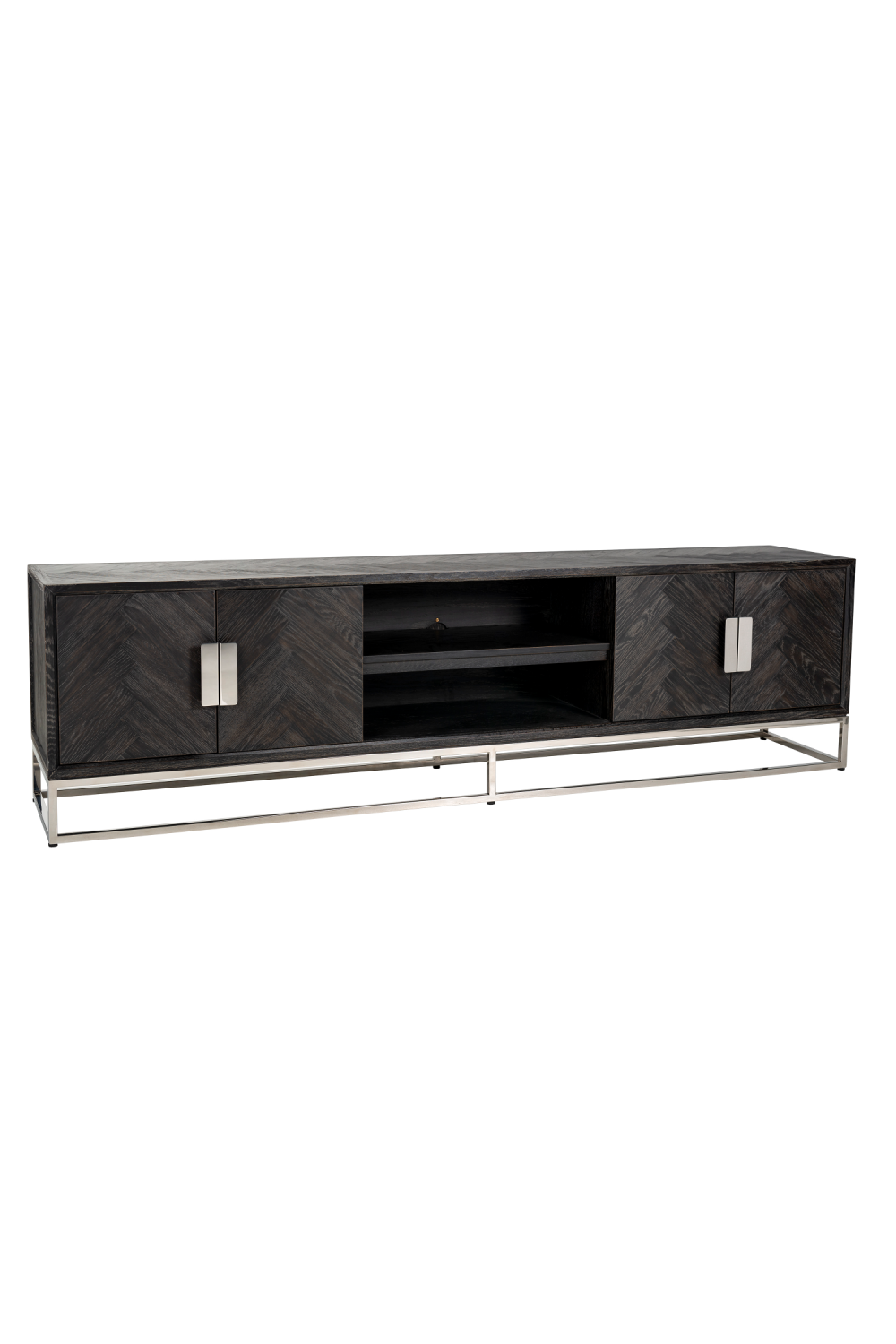 Black Oak 4 Door TV Sideboard | Richmond Interiors Blackbone | OROA.com