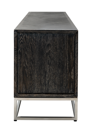 Black Oak 4 Door TV Sideboard | Richmond Interiors Blackbone | OROA.com
