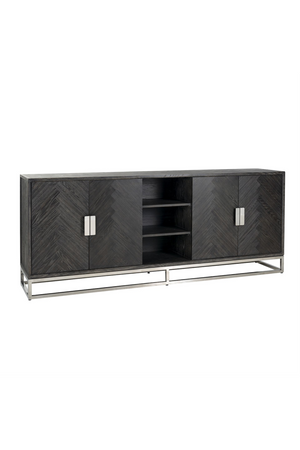 Black Oak Chevron Sideboard | Richmond Interiors Blackbone | Oroa.com