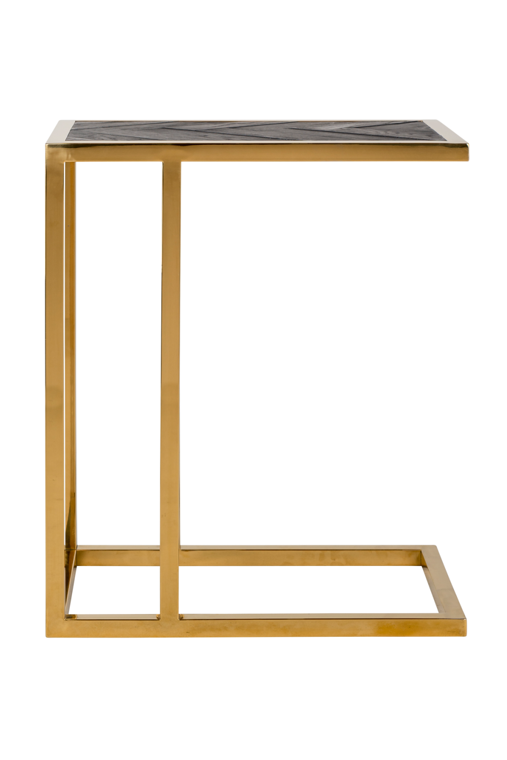 Gold Framed Wooden Side Table | OROA Blackbone | OROA.com