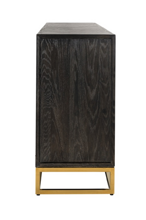 Herringbone Oak Modern Sideboard | Richmond Interiors Blackbone | Oroa.com