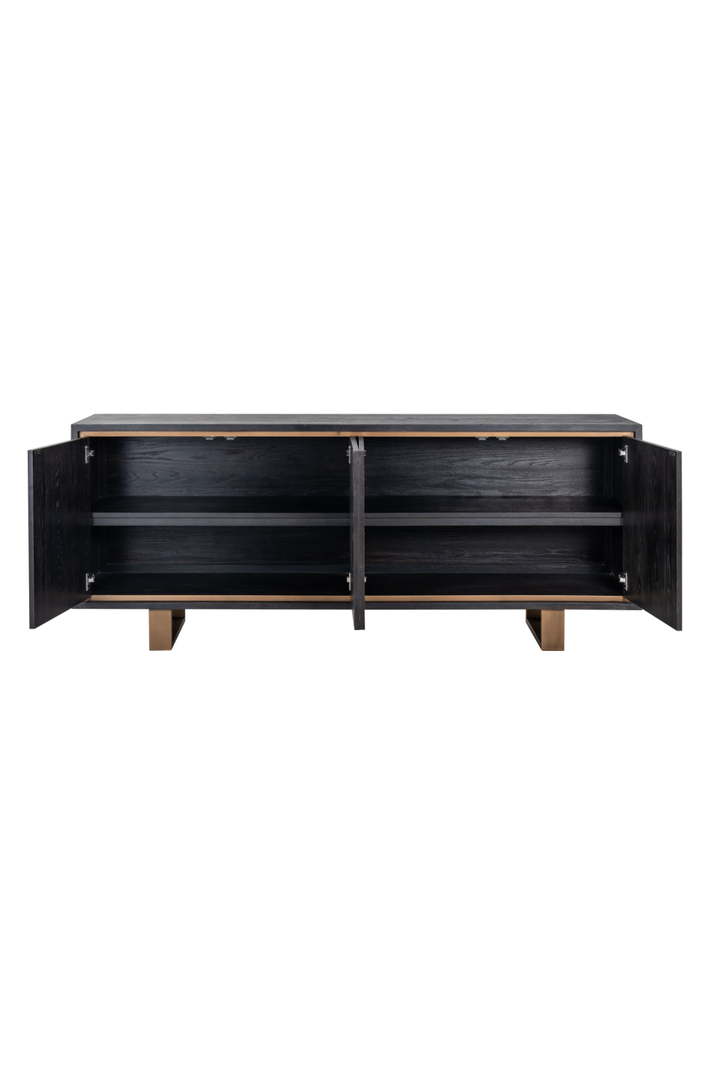 Black Oak Gold Accent Sideboard | Richmond Interiors Hunter | OROA.com