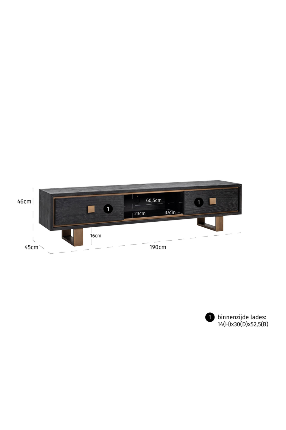 Contemporary Oak TV Cabinet | OROA Hunter | Oroa.com