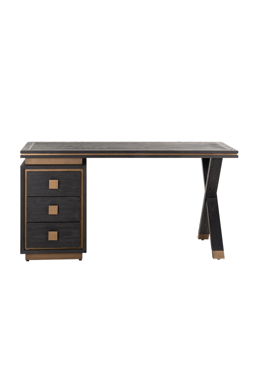 Wooden Desk With 3 Drawers | Richmond Interiors Hunter | Oroa.com