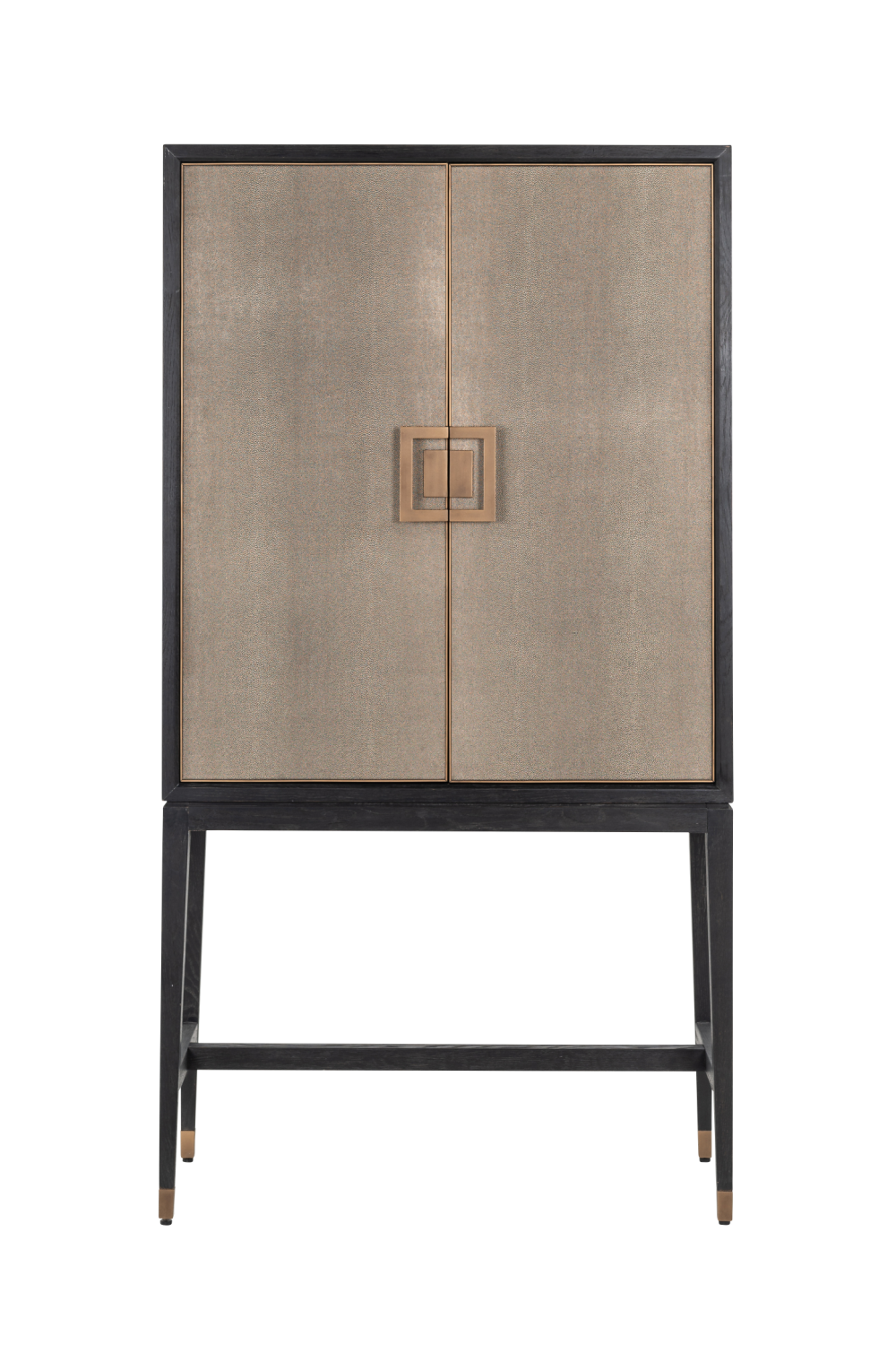 Wood Framed Leather Bar Cabinet | Richmond Interiors Bloomingville | OROA