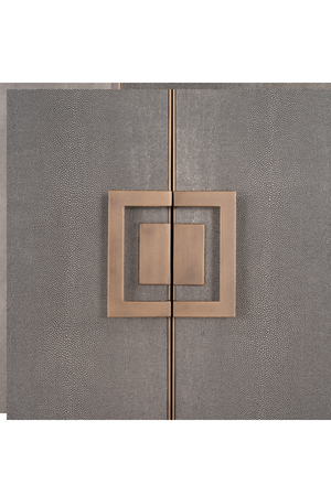 Wood Framed Leather Bar Cabinet | Richmond Interiors Bloomingville | OROA