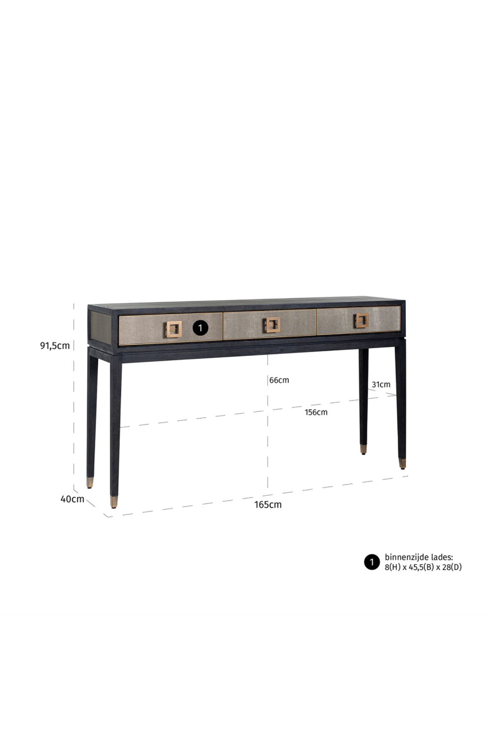 Modern Leather Console Table | OROA Bloomingville | Oroa.com