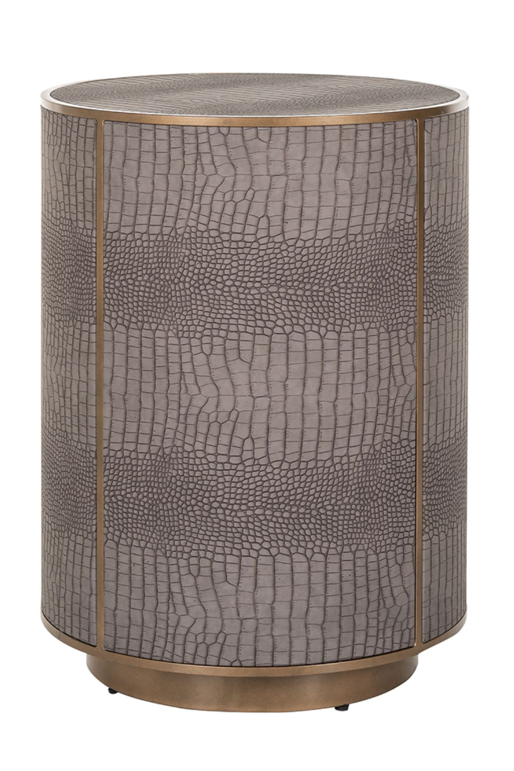 Cylindrical Leather End table | OROA Classio | Oroa.com