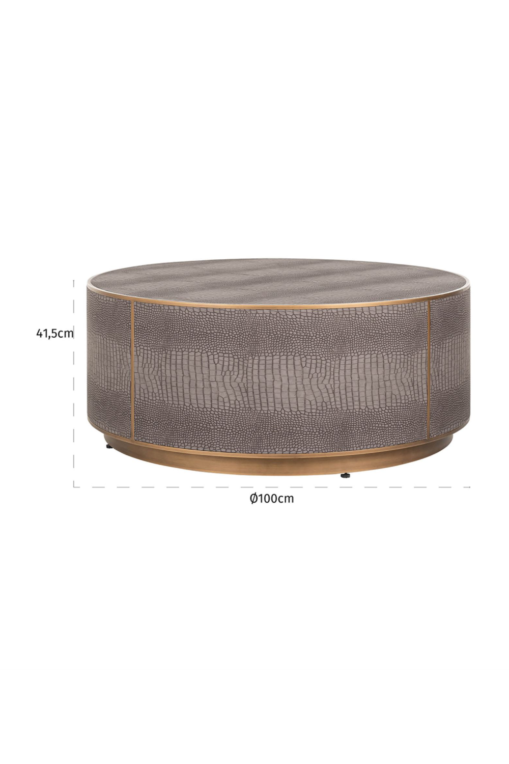 Patterned Leather Coffee Table | OROA Classio | Oroatrade.com