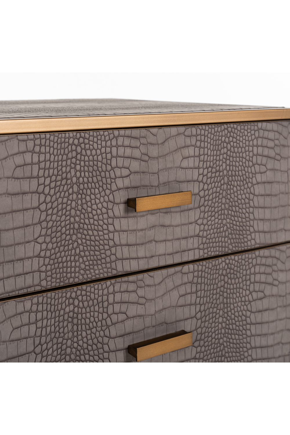 Brown Leather Chest of Drawers | OROA Classio | OROA.com