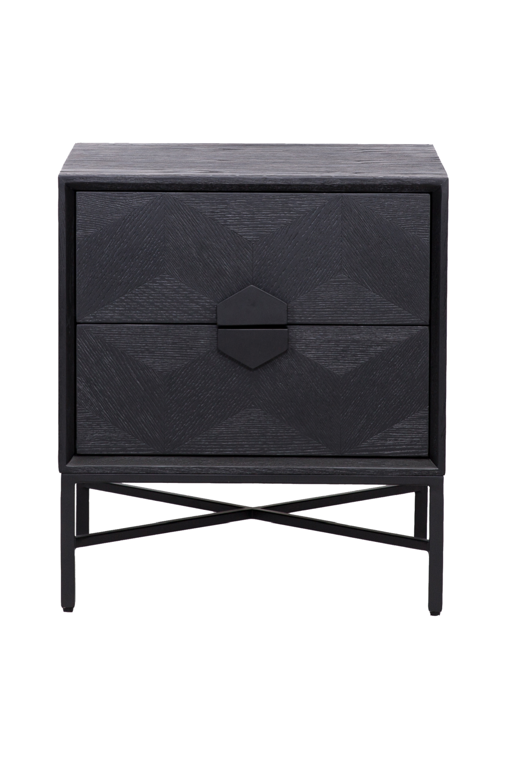 Black Wooden Chest of Drawers | Richmond Interiors Blax | OROA.com