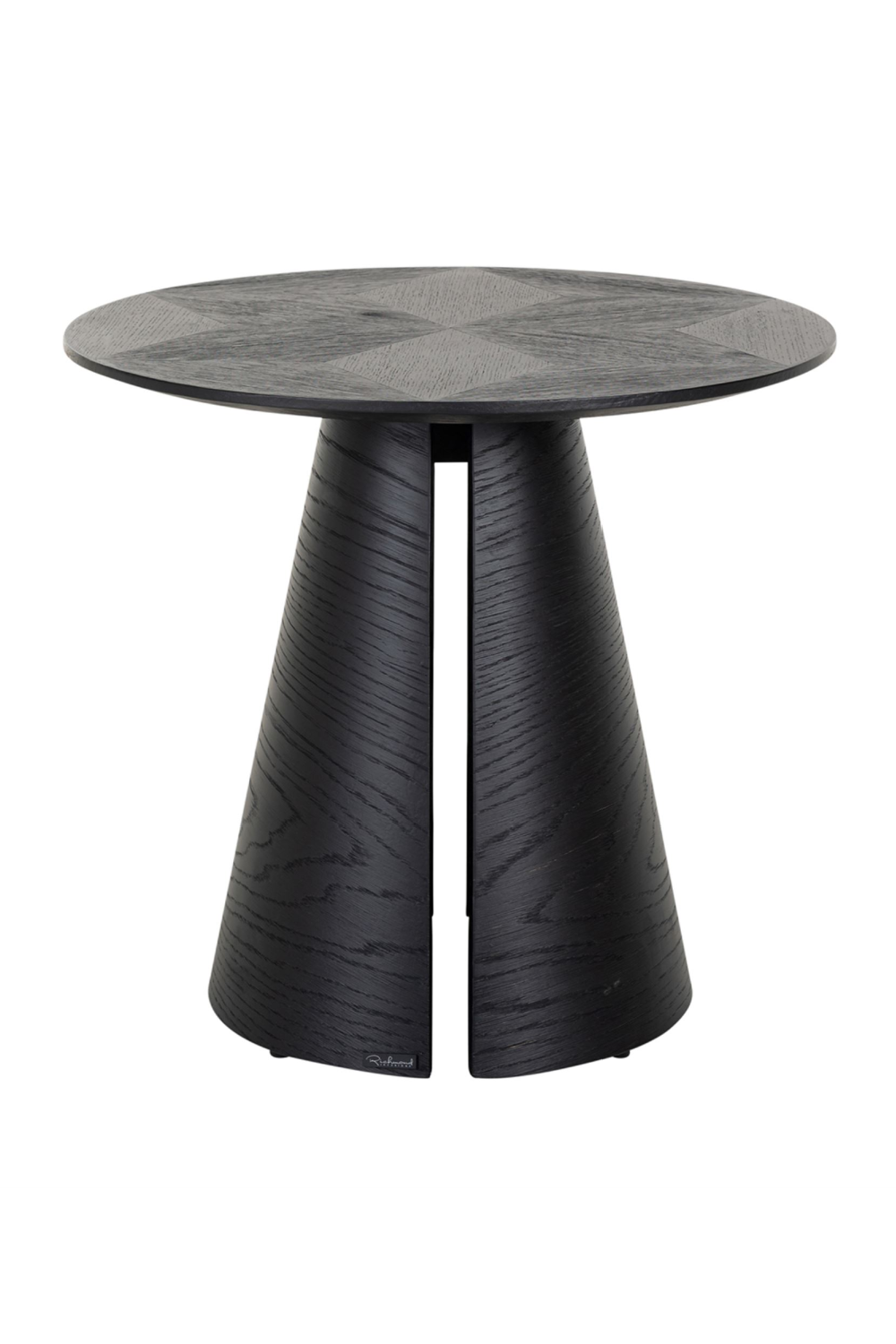 Black Oak Pedestal End Table | OROA Blax | Oroa.com