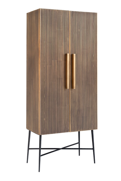 Brass 2-Door Modern Cabinet | Richmond Interiors Ironville | Oroa.com
