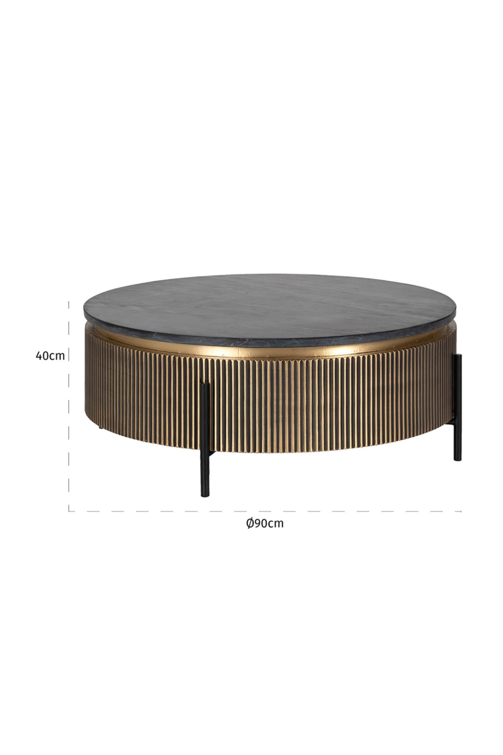 Modern Metal Coffee Table | Richmond Interiors Ironville | Oroa.com