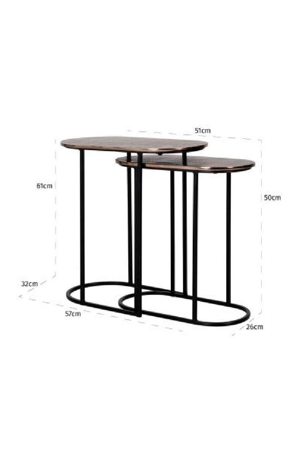 Oblong Nested End Tables (2) | Richmond Interiors Chandon  | Oroa.com