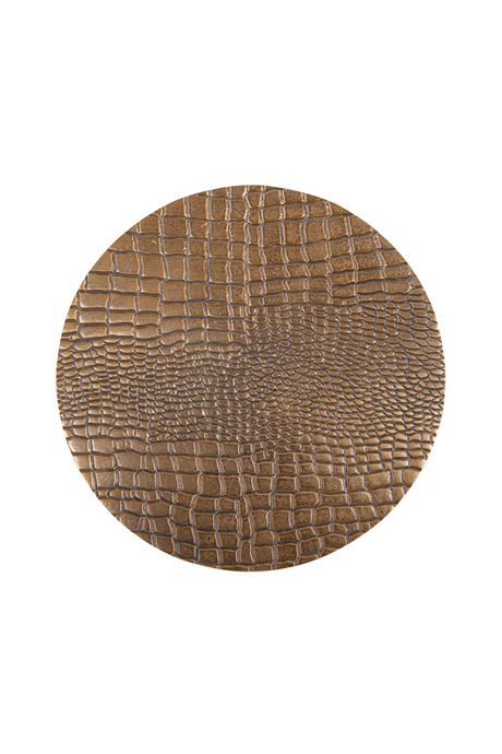 Golden Aluminum Pedestal Side Table S | Richmond Interiors Cobra | Oroa.com