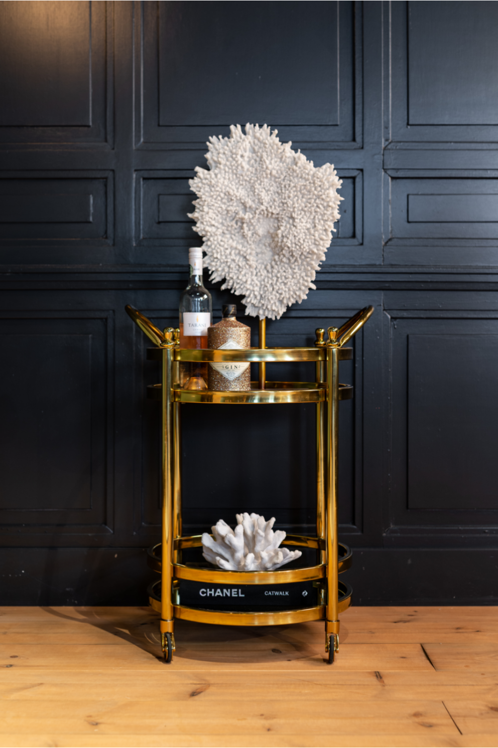Round Gold Trolley | Richmond Interiors Hendricks | Oroa.com