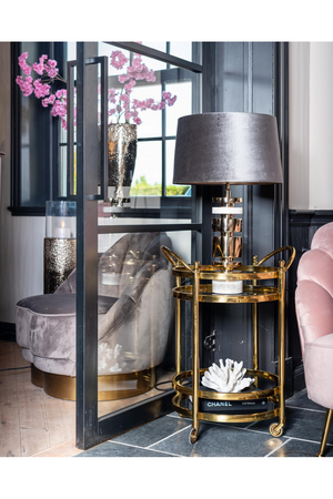 Round Gold Trolley | Richmond Interiors Hendricks | Oroa.com