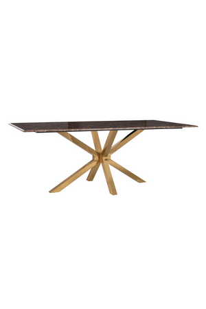 Gold Base Marble Dining Table | Richmond Interiors Conrad | Oroa.com