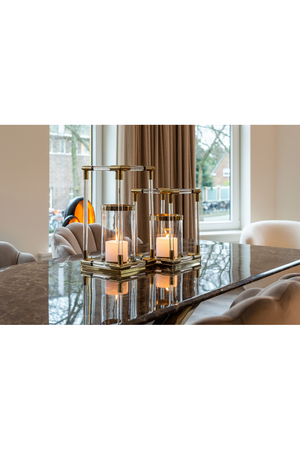 Gold Base Marble Dining Table | Richmond Interiors Conrad | Oroa.com